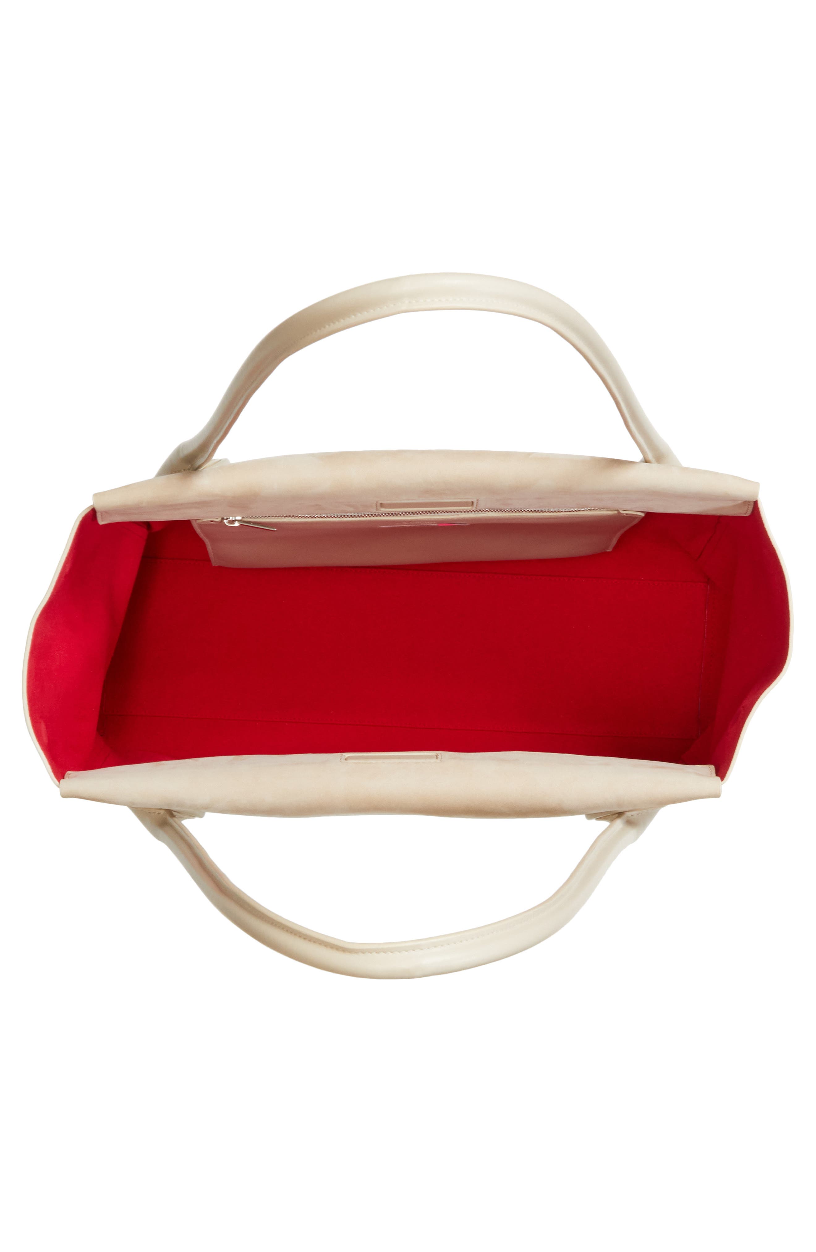 Christian Louboutin Large Nubuck Leather East/West Tote, Alternate, color, F702 Saharienne