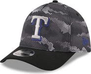 New Era Men's New Era Black Texas Rangers Camo 39THIRTY A-Frame Flex Hat