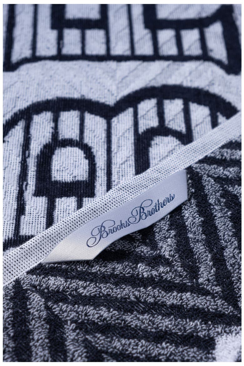 Logo Cotton Beach Towel, Alternate, color, WHITE