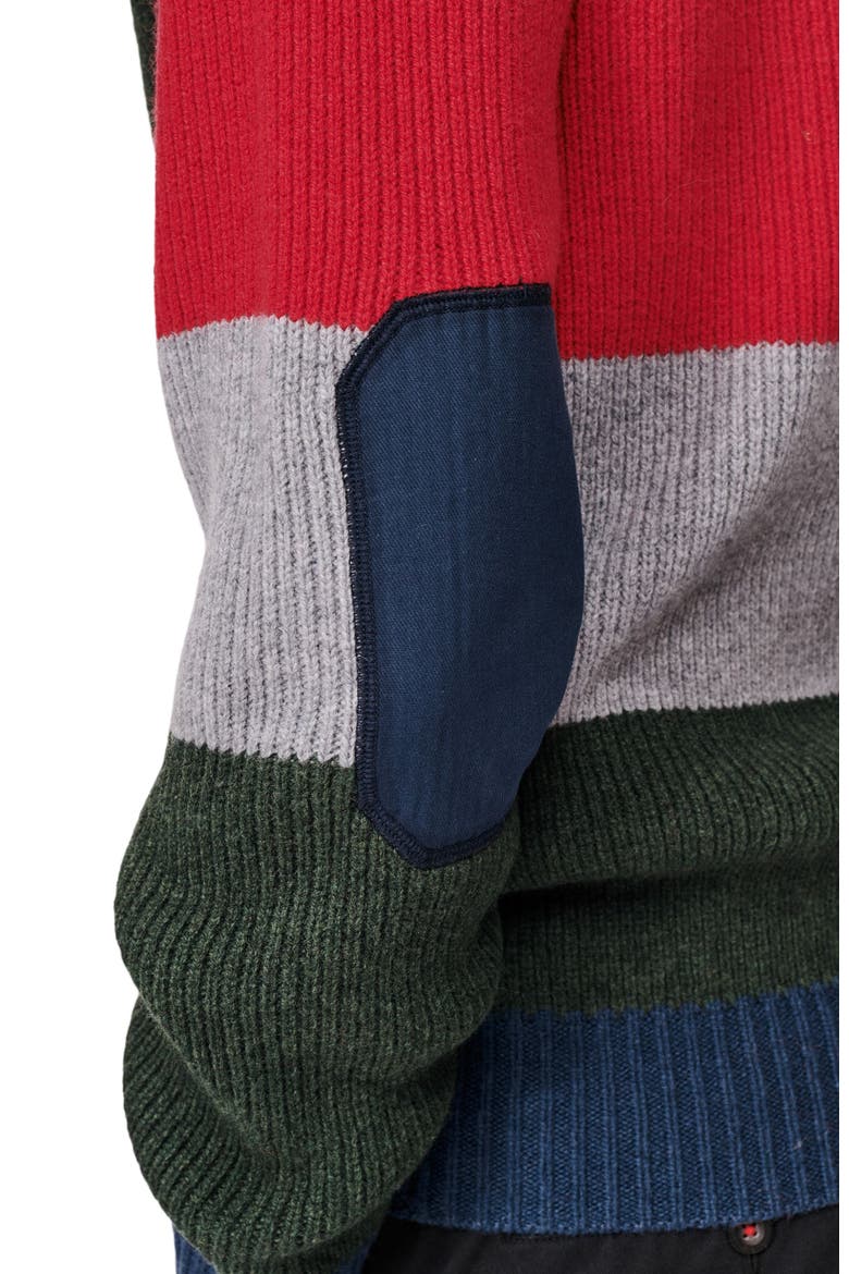 Pitt Block Stripe Crew Neck Sweater, Alternate, color, Block Stripe