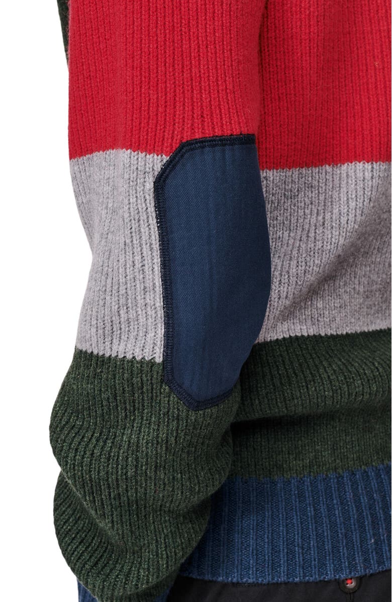 Aubin Pitt Block Stripe Crew Neck Sweater, Alternate, color, Block Stripe