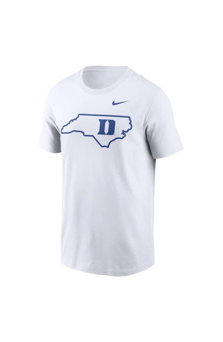 Nike Men's Nike White Duke Blue Devils Campus Local T-Shirt, Alternate, color, 
