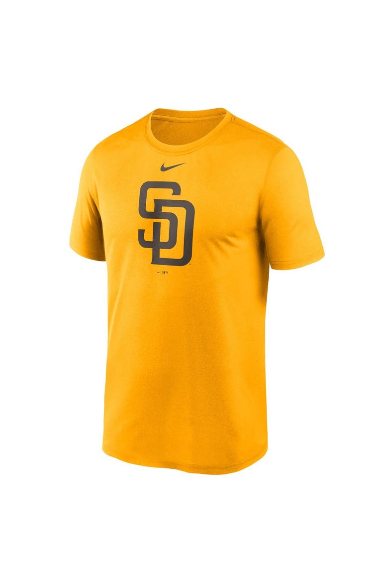 Men's Nike Gold San Diego Padres New Legend Logo T-Shirt, Alternate, color, Gold