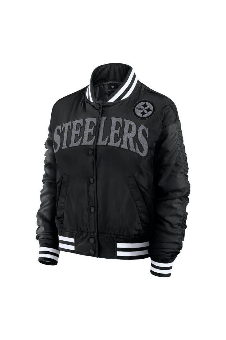 Women's Fanatics  Black Pittsburgh Steelers Elements Wave Full-Snap Jacket, Alternate, color, Black
