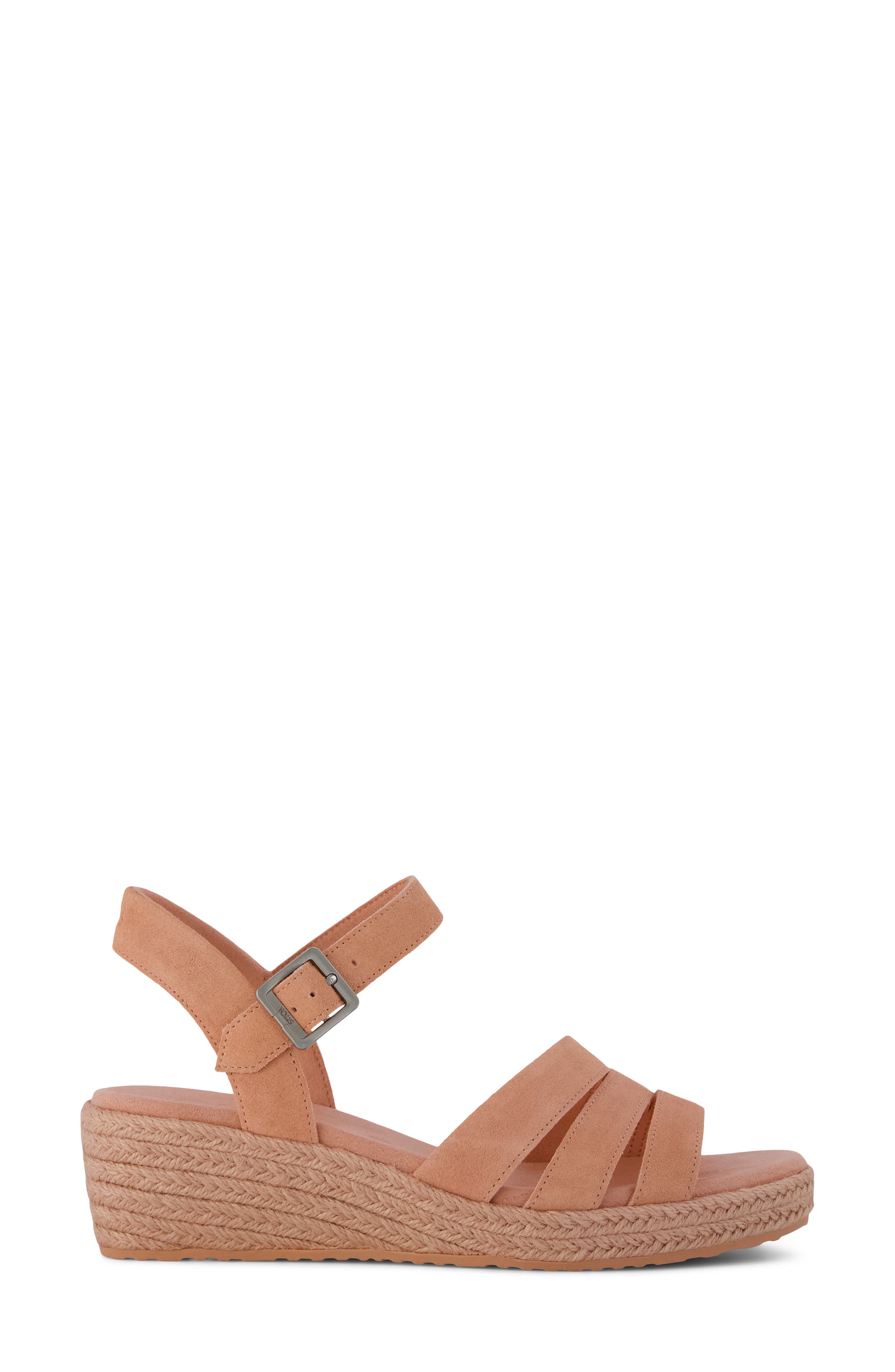 Julia Wedge Sandal, Alternate, color, MEDIUM PINK
