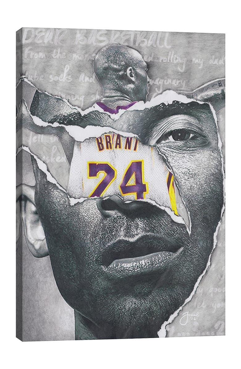 iCanvas Dear, Basketball by Josiah Jones Canvas Wall Art 18" x 26", Main, color,