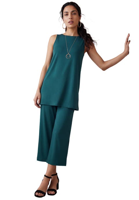 Stretch Knit Tunic Tank (Plus)