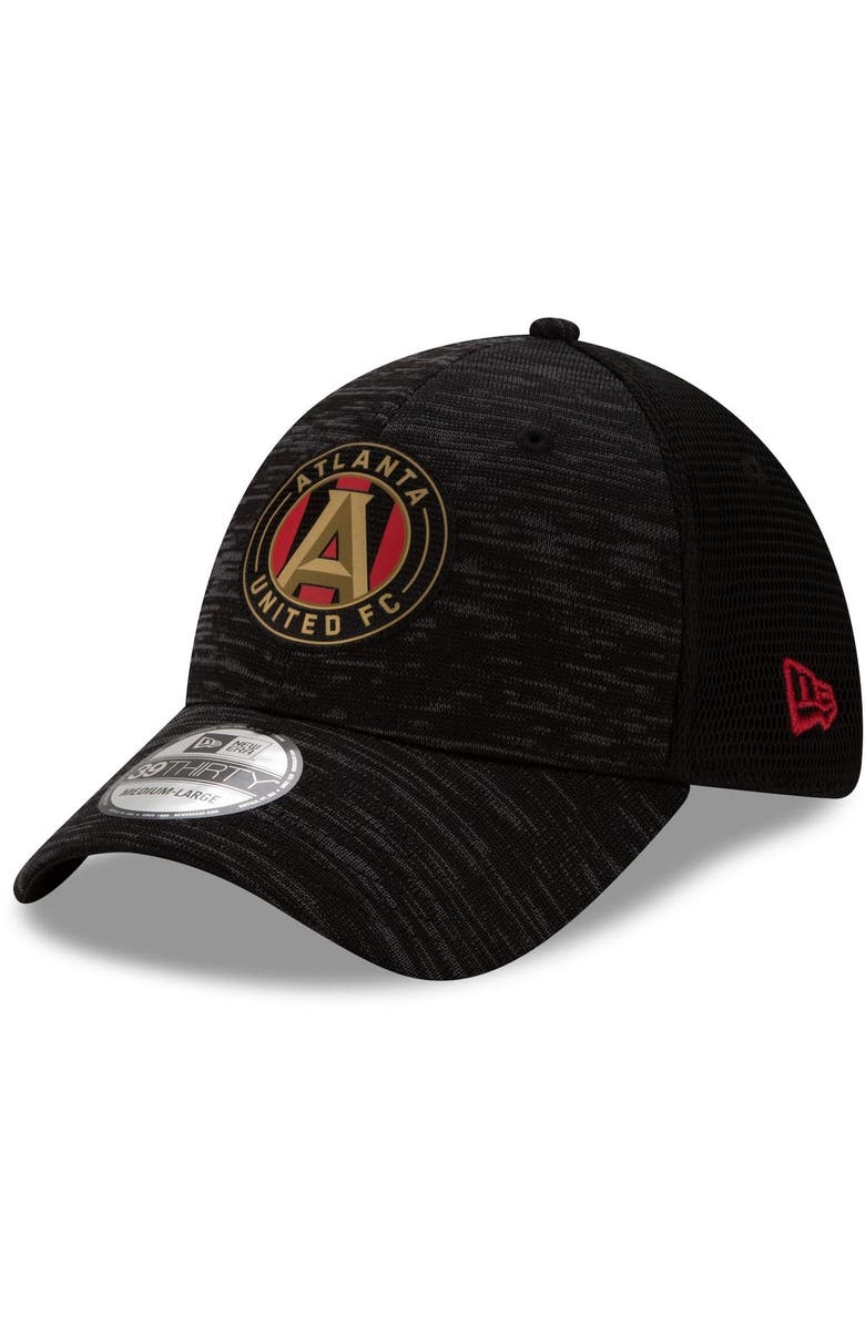 New Era Men's New Era Black Atlanta United FC On-Field Collection 39THIRTY Flex Hat, Main, color, 