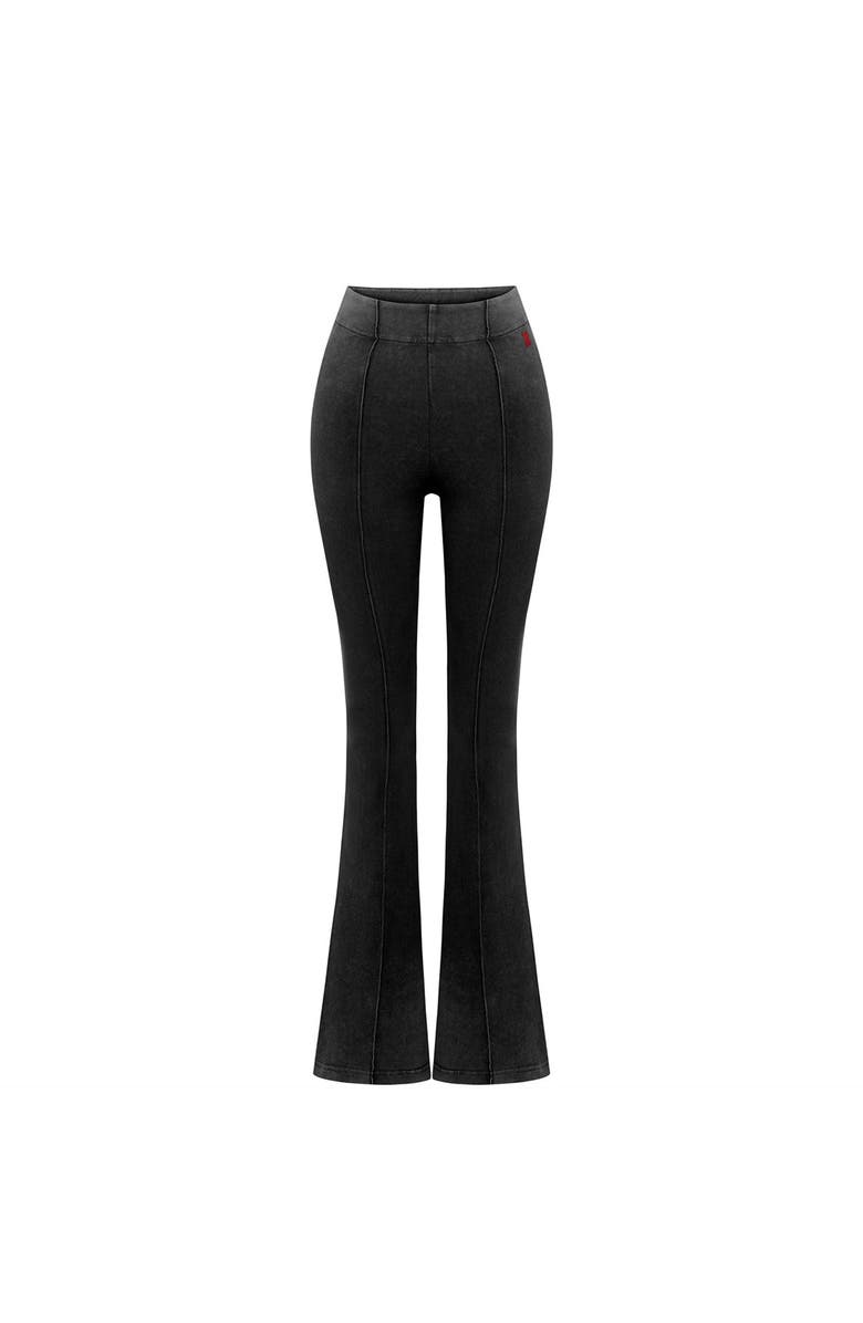 PCFG Cotton Acid Washed Flare Sweatpant, Main, color, Black