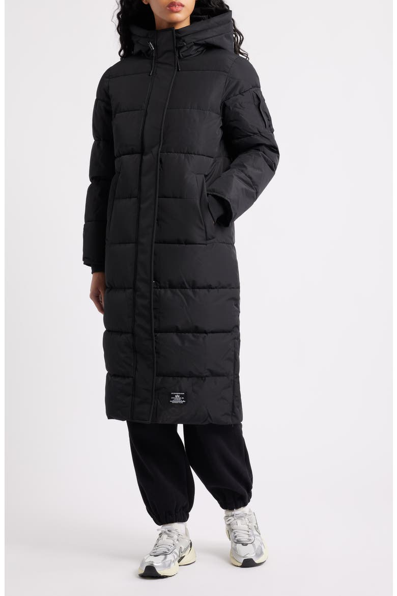 Sierra Gen II Quilted Hooded Parka Coat, Alternate, color, BLACK