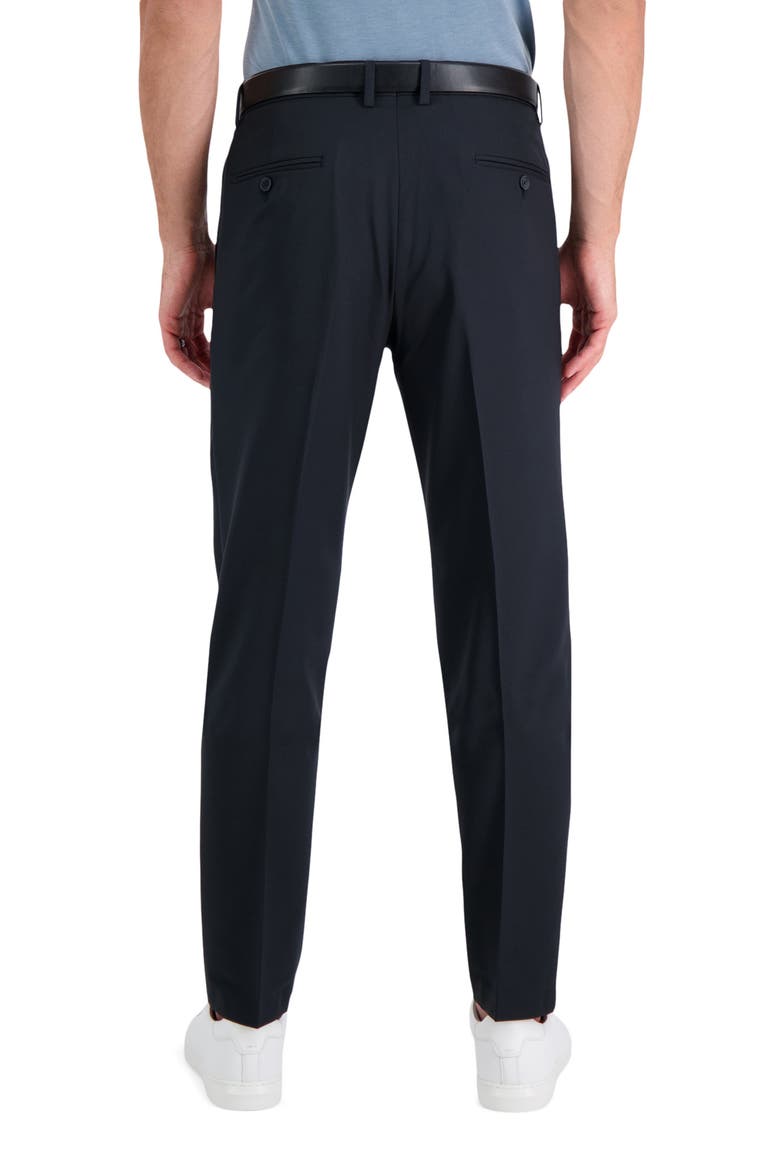 Twill Stretch Slim Fit Dress Pants, Alternate, color, BLACK
