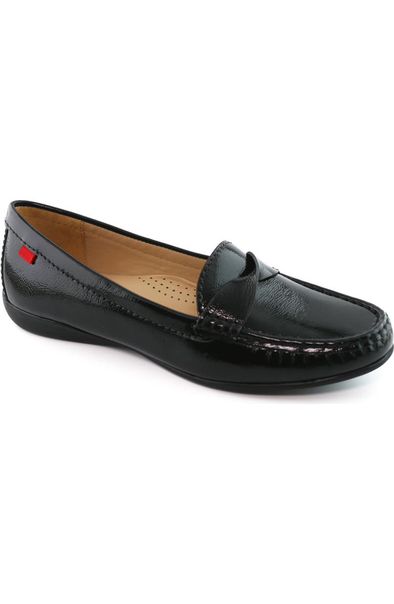 Marc Joseph New York Beverly Road Slip On Leather Loafer, Main, color, Black Svelte Patent