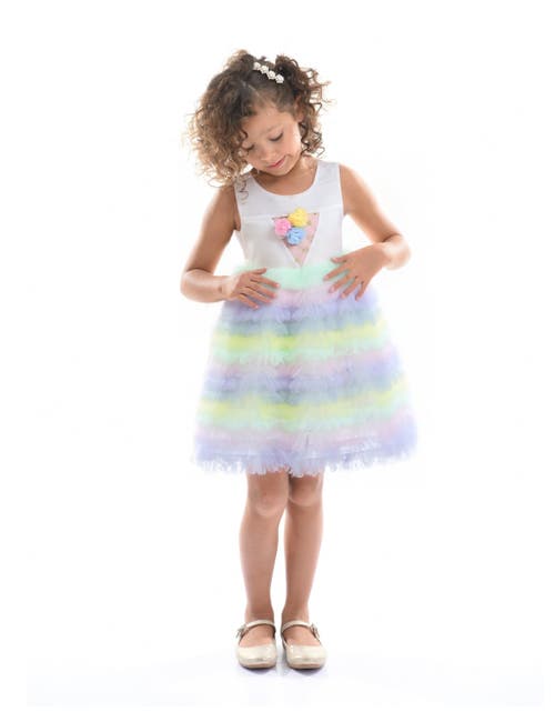 Mimi Tutu Ruffle Tiered Pom Dress