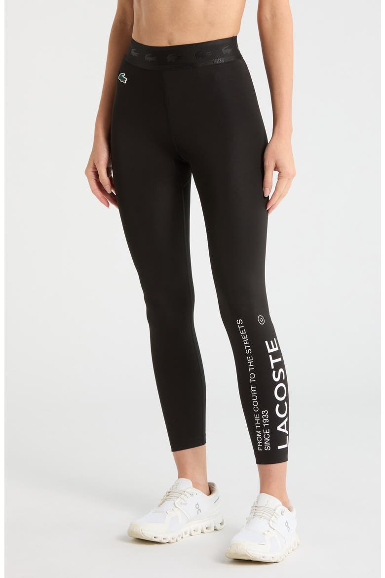 Logo Leggings, Main, color, BLACK