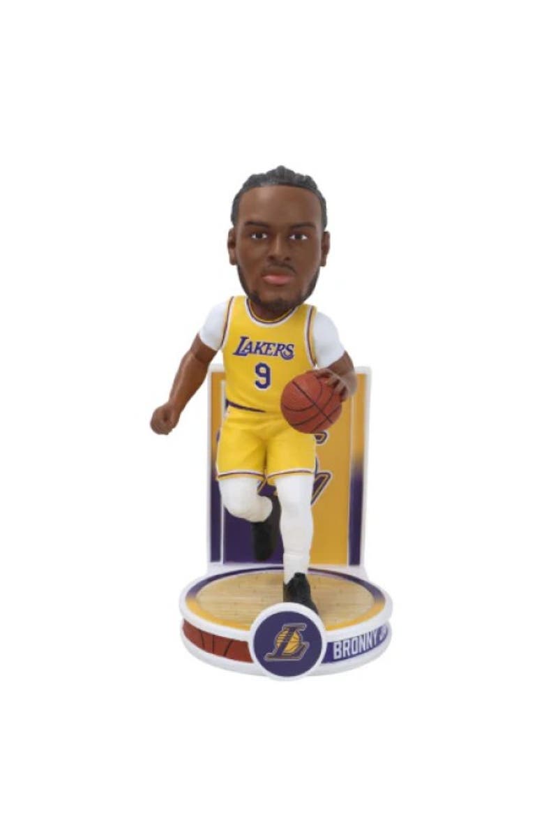 FOCO Bronny James (Los Angeles Lakers) Banner Series NBA Bobblehead, Main, color, Multi-Color