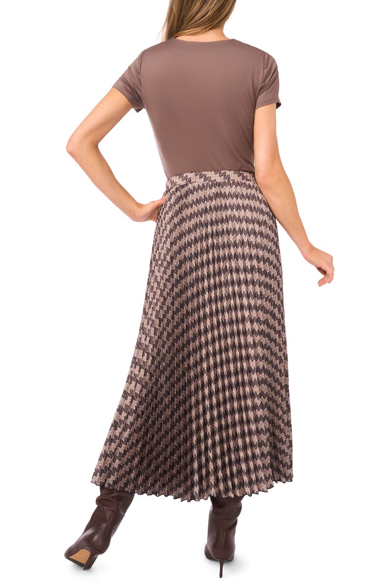 Halogen<sup>®</sup> Zig Zag Pleated Skirt, Alternate, color, Covert Grn