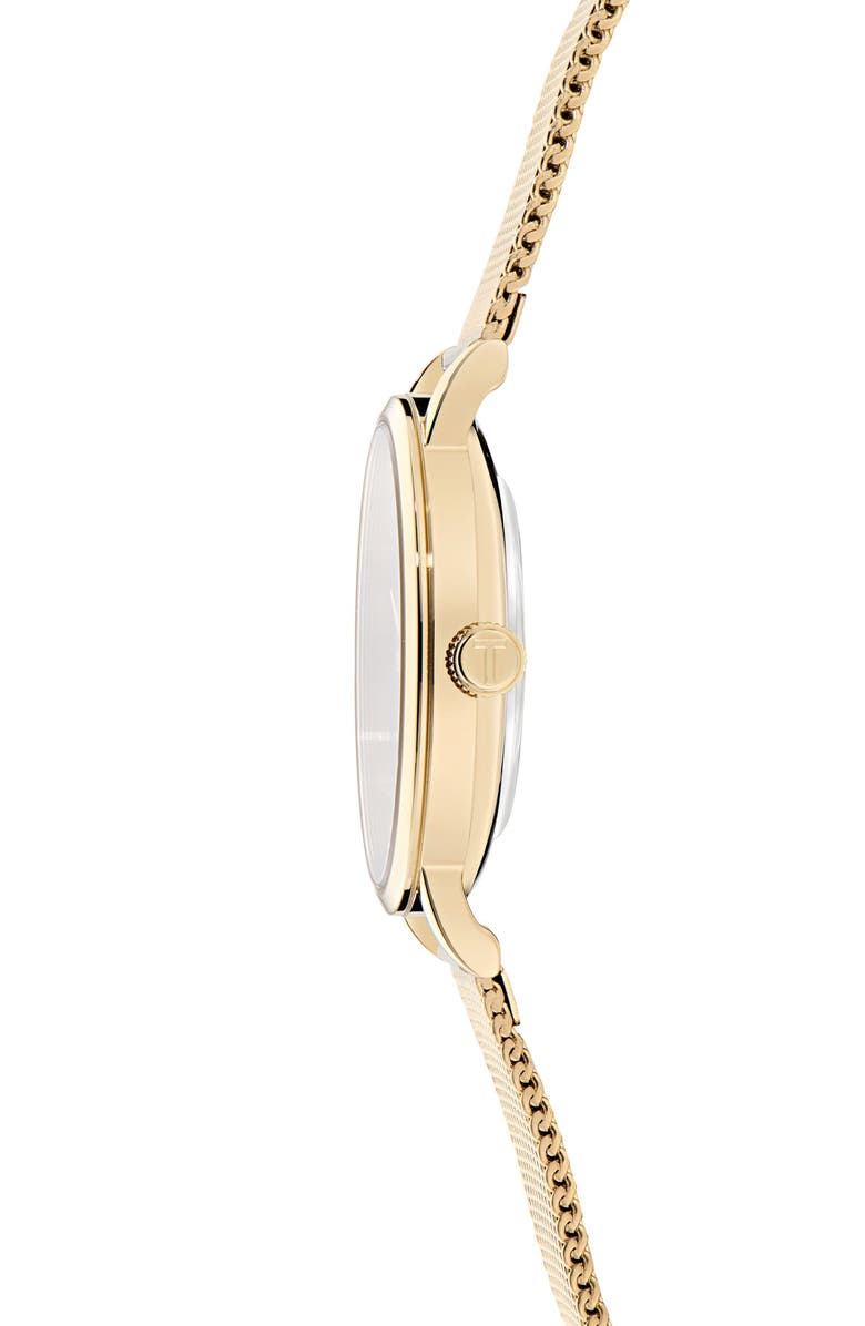 Ted Baker Classic Mesh Strap Watch, 32mm, Alternate, color, Gold-Tone