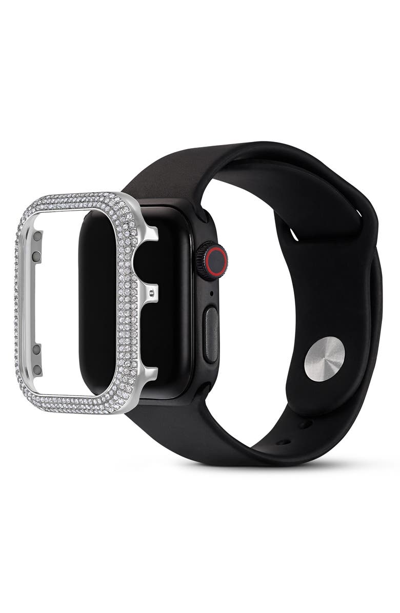 Swarovski Pavé 40mm Apple Watch<sup>®</sup> Case Attachment, Alternate, color, Silver