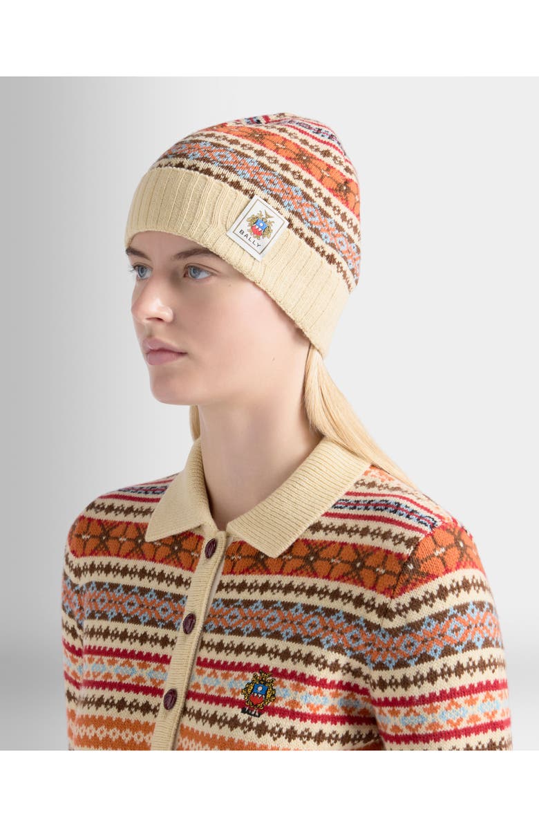 Bally Winter Capsule Beanie, Alternate, color, Yellow
