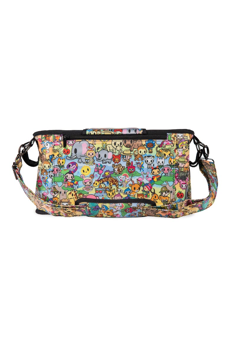 x tokidoki 2-Cupholder Parent Console, Main, color, BLACK WITH LICENSE PRINT