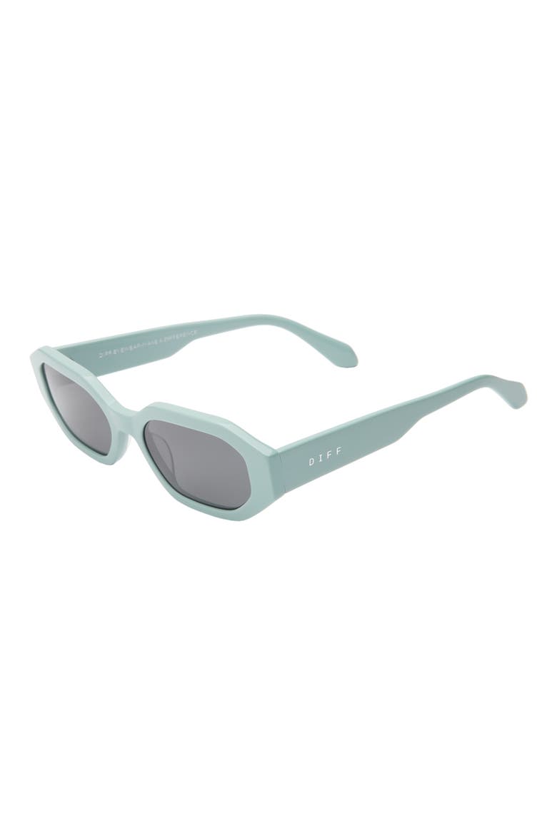Allegra 53mm Polarized Rectangle Sunglasses, Alternate, color, GREY