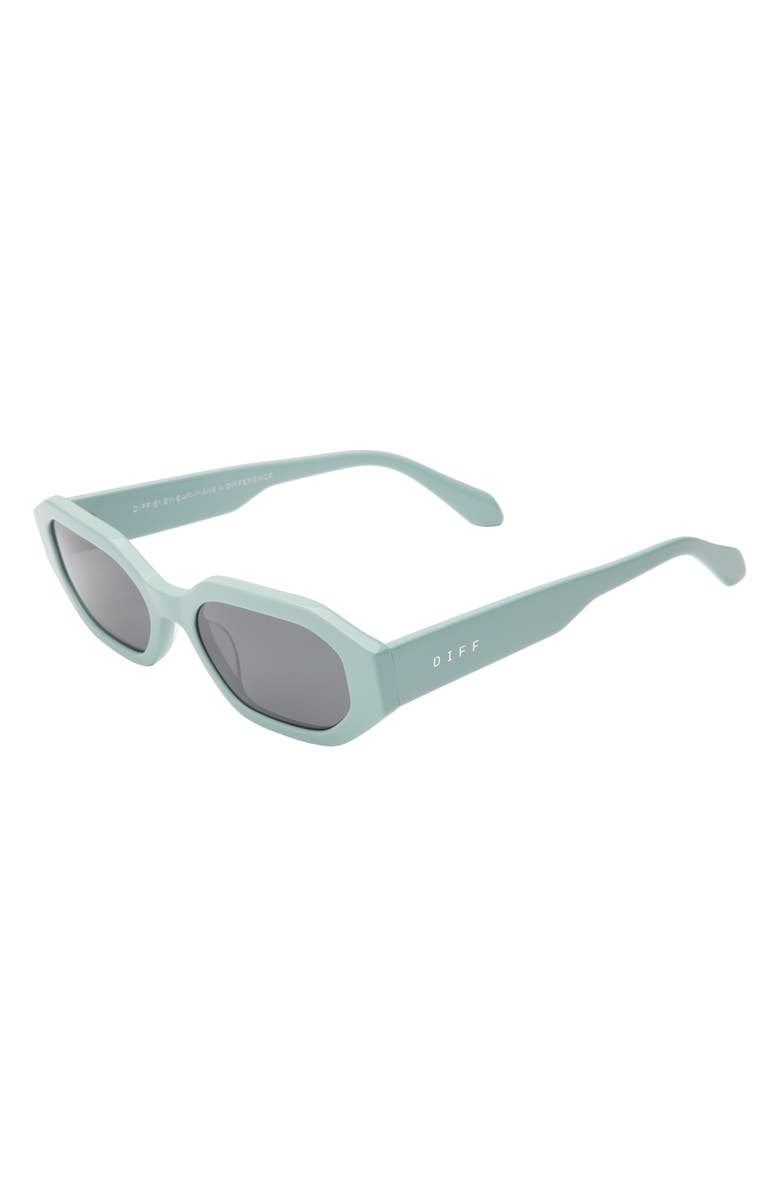 DIFF Allegra 53mm Polarized Rectangle Sunglasses, Alternate, color, Grey