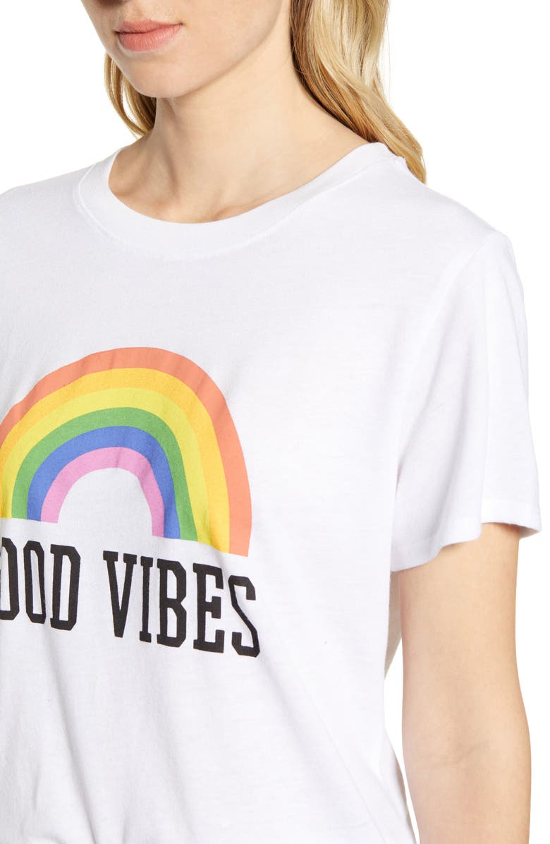 Sub_Urban Riot Good Vibes Rainbow Graphic Tee, Alternate, color,