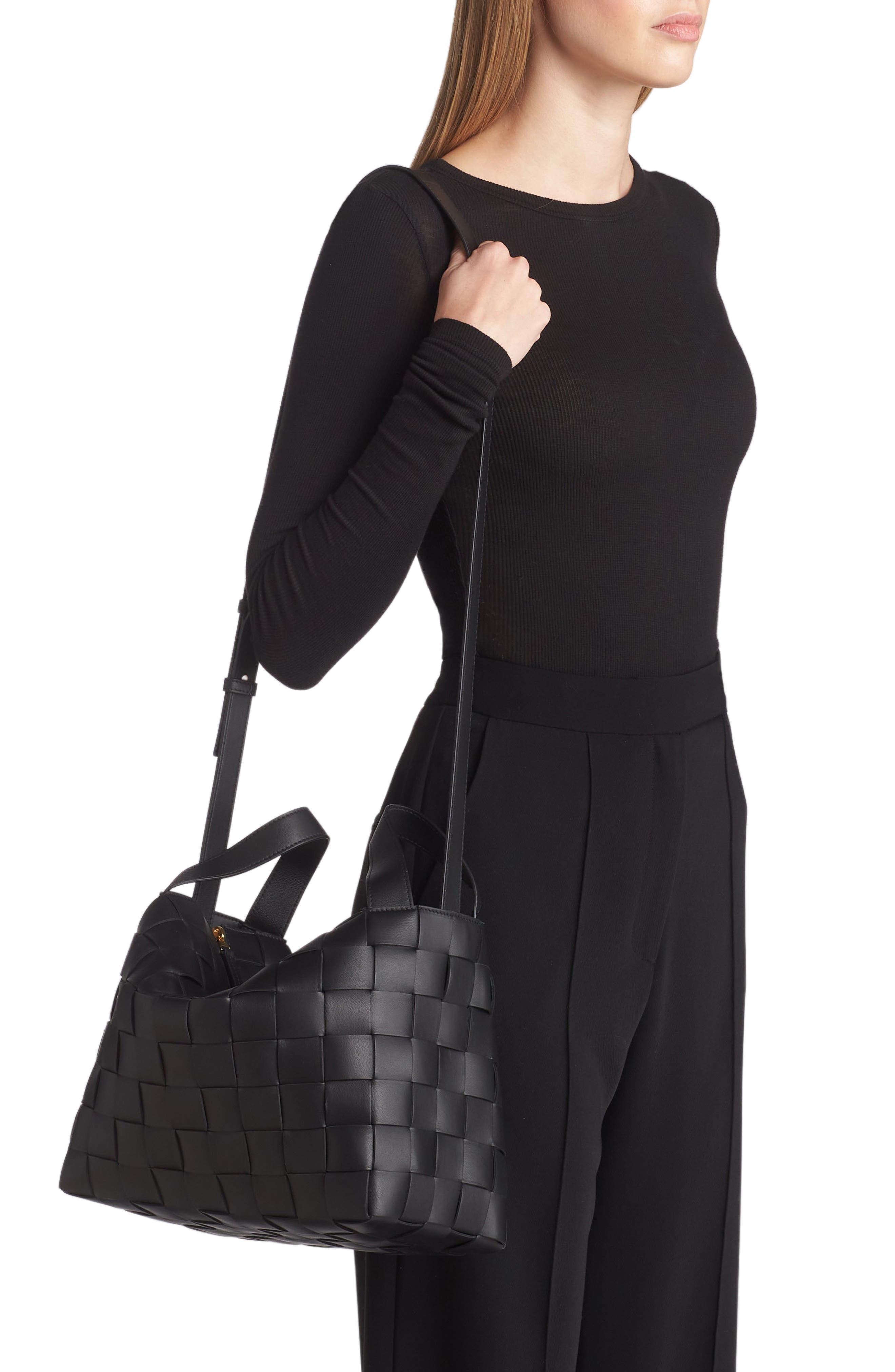 Bottega Veneta Cassette Bowling Intrecciato Leather Bag, Alternate, color, 