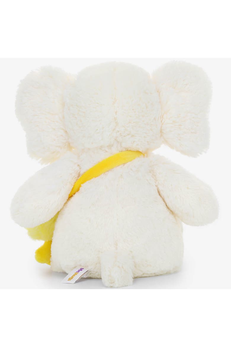 7 Inch Elephant Ted Weighted Stuffed Animal, Alternate, color, White