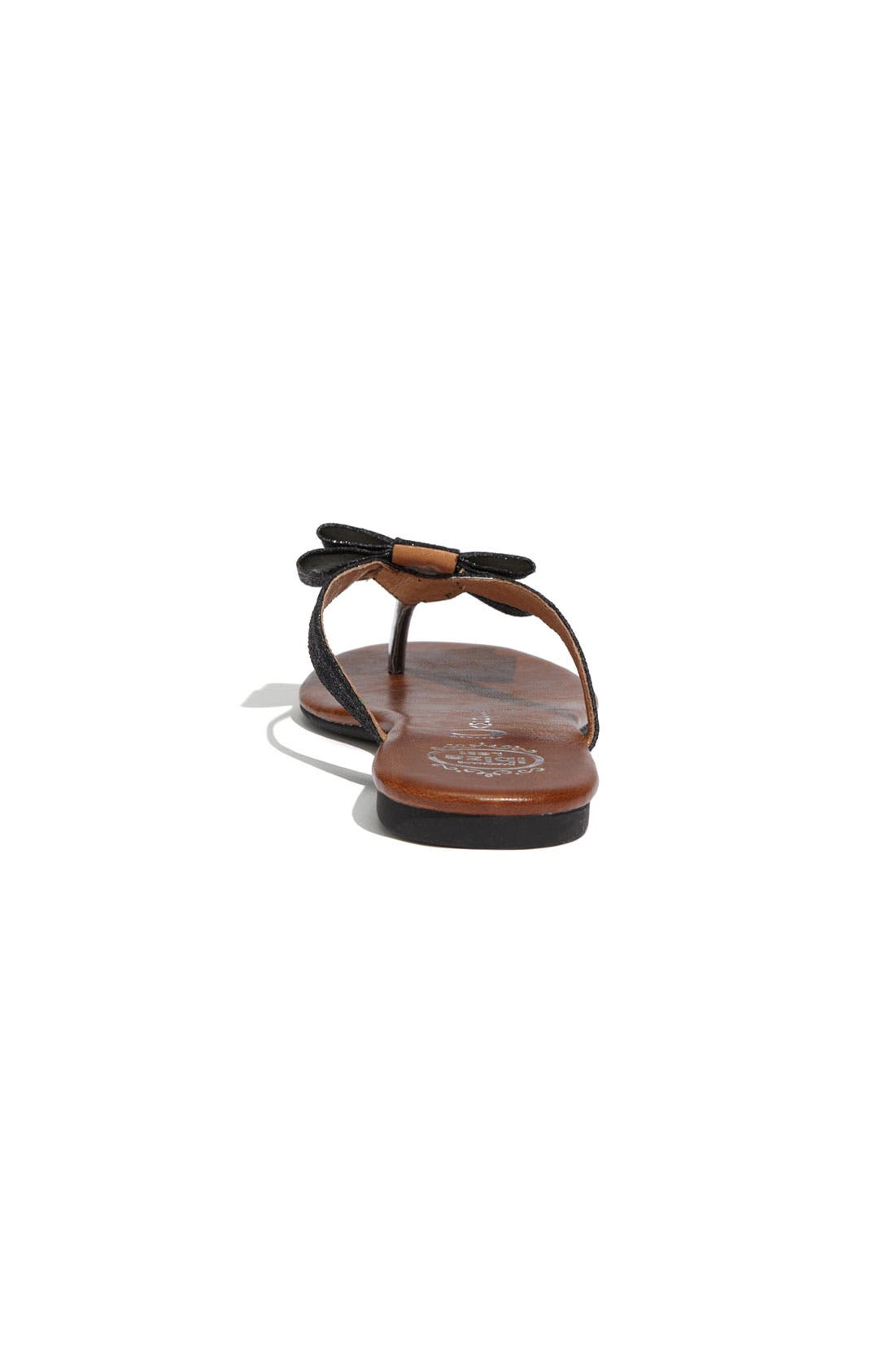 'Esmerald' Glitter Sandal, Alternate, color, BLACK GLITTER
