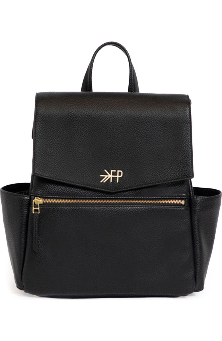 Freshly Picked Mini Classic Diaper Backpack, Main, color, Black