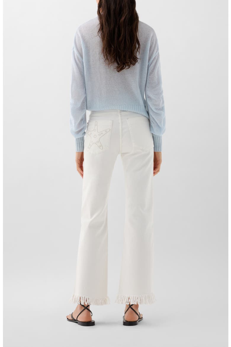 Rivet Shell Denim Pant, Alternate, color, Offwhite