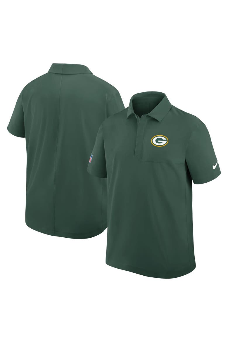 Men's Nike Green Green Bay Packers Sideline City Pride Woven Performance Polo, Alternate, color, Green