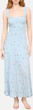 Blu Pepper Floral A-Line Sundress