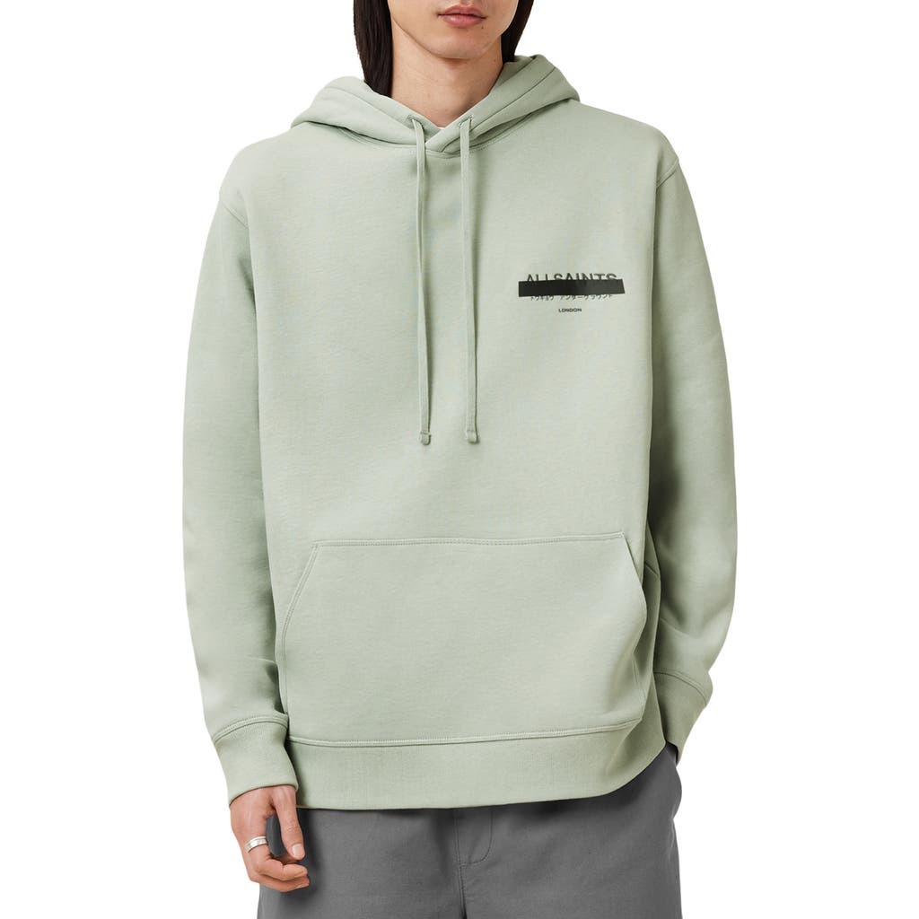Allsaints Redact Pullover Embroidered Logo Hoodie