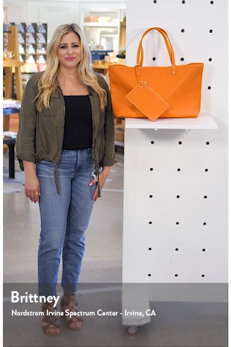 Evie Reversible Vegan Leather Tote video