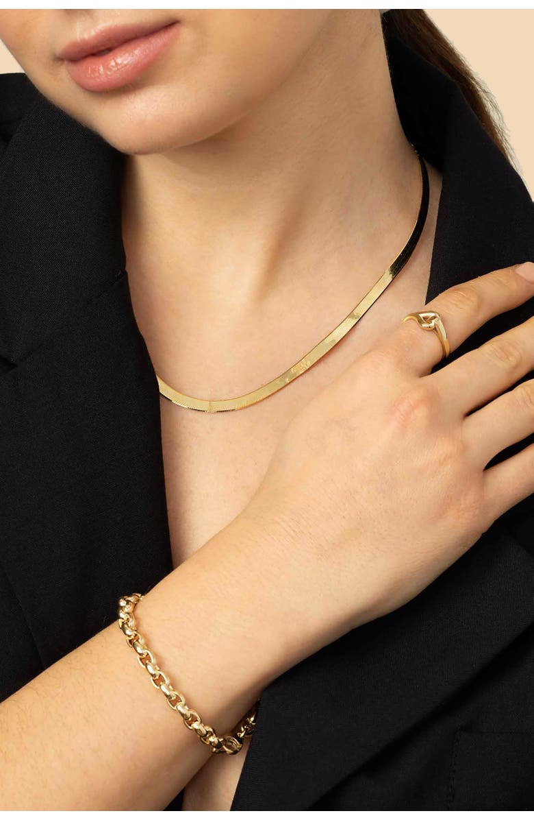 Oradina 14K Yellow Gold Penthouse Bracelet, Alternate, color, Yellow Gold