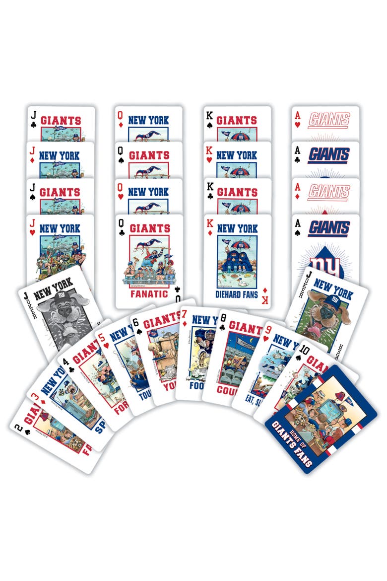 New York Giants Fan Deck Playing Cards, Alternate, color, Multicolor
