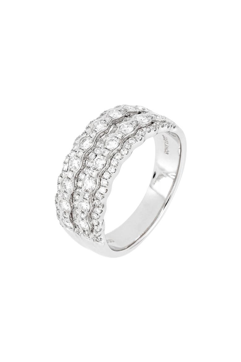 Rita Multi Row Statement Ring (Nordstrom Exclusive), Main, color, WHITE GOLD