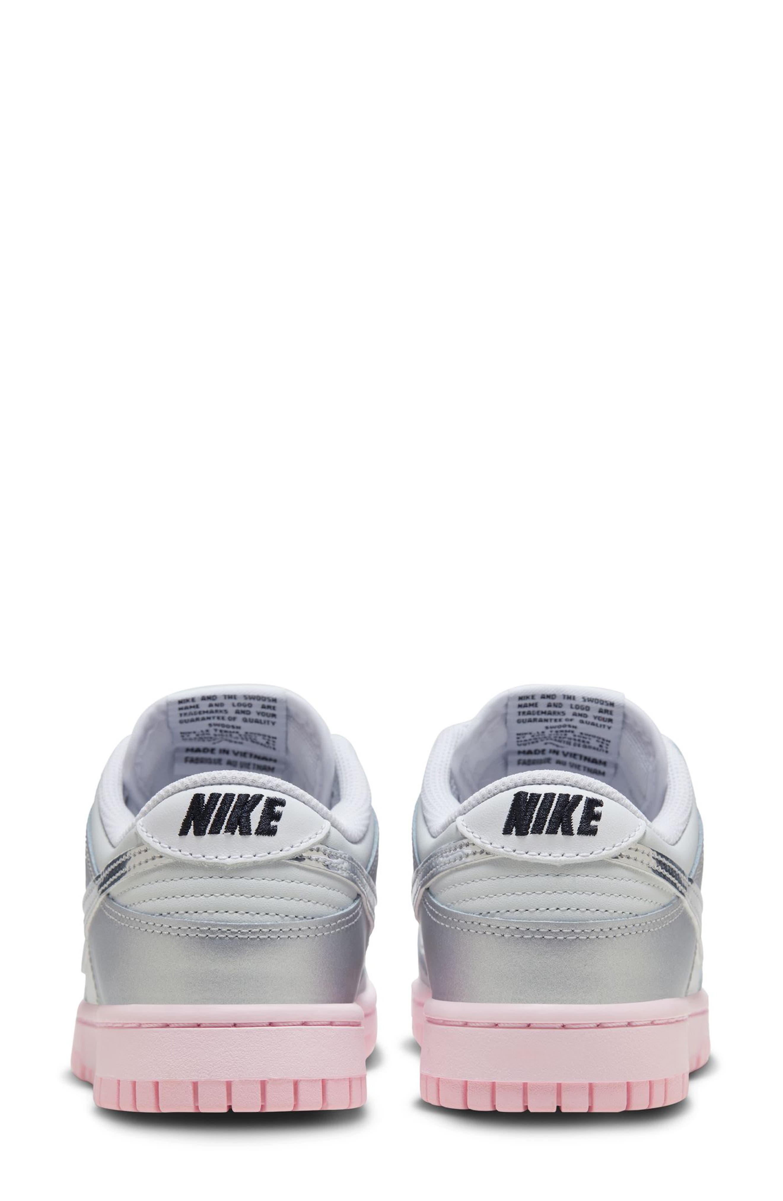 Nike Dunk Low LX Sneaker, Alternate, color, 006 Ptndst/M Silv