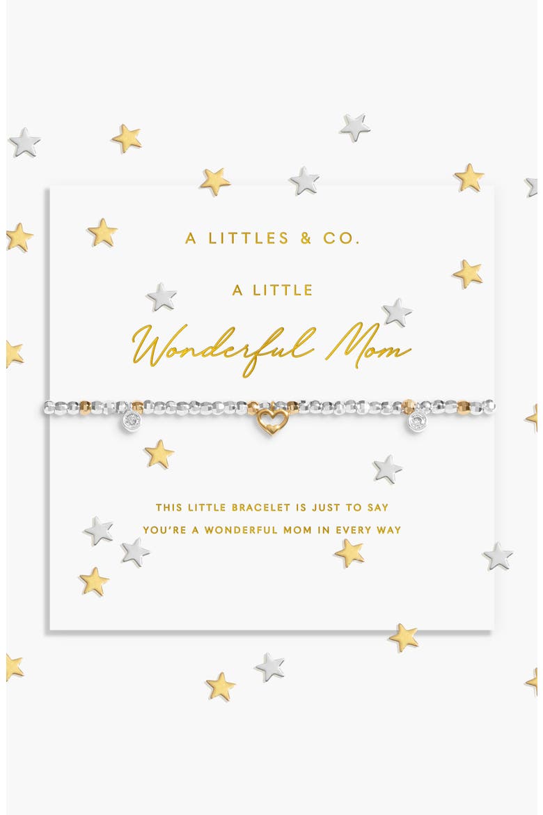 Sparkle Confetti A Little Bracelet In Silver And Gold-Tone Plating, Main, color, Little Wonderful Mom