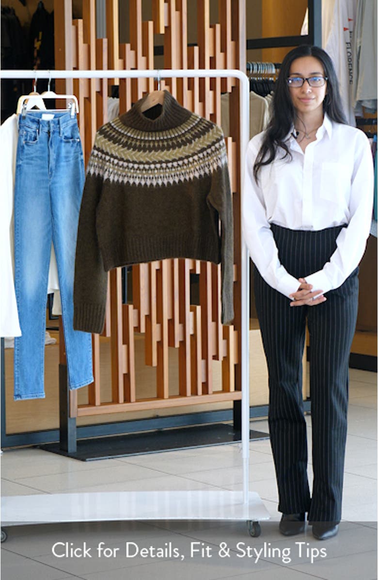 Lorrie Fair Isle Wool & Alpaca Blend Sweater, sales video thumbnail