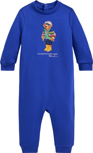 Polo Bear Graphic Sweatshirt Romper