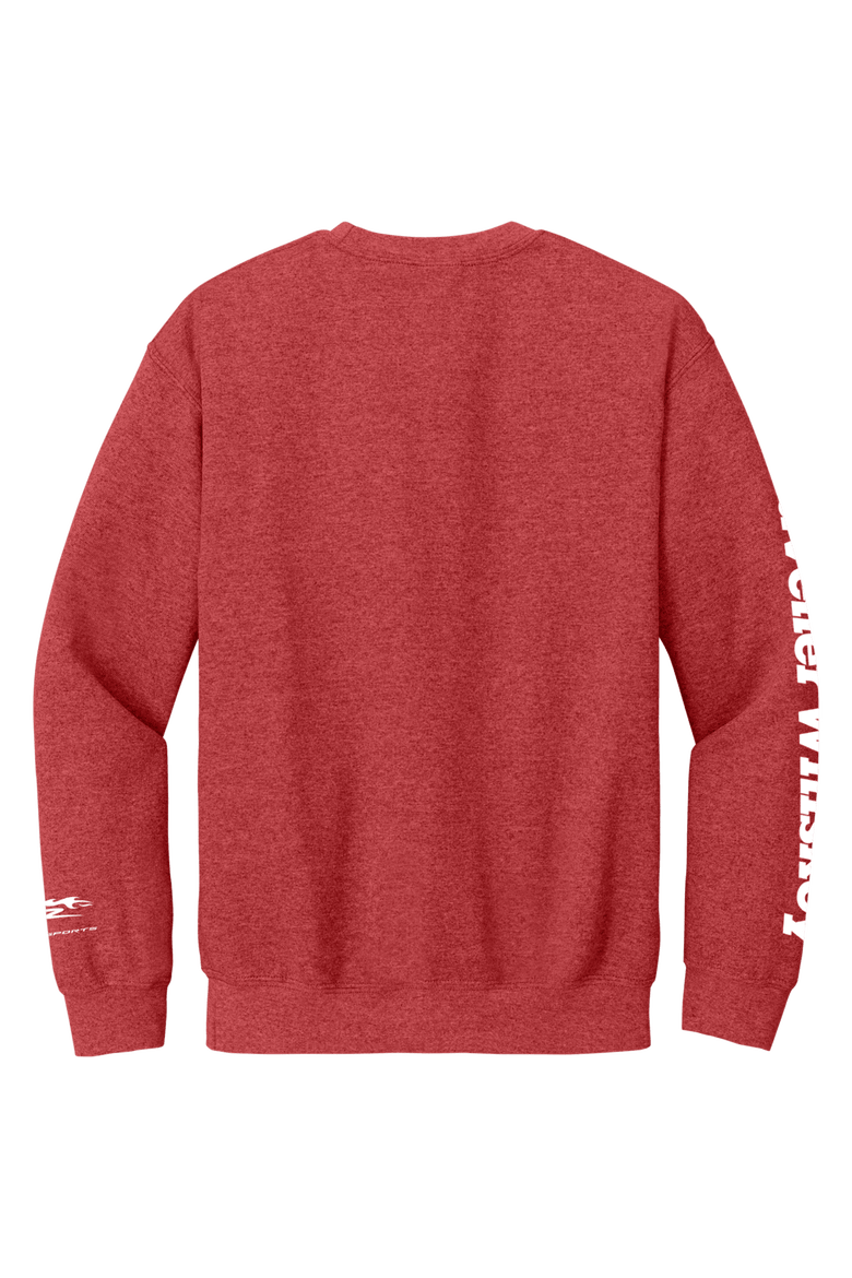 Men's Classic Ink Heather Red Justin Allgaier Traveller Whiskey Sweatshirt, Alternate, color, Heather Red
