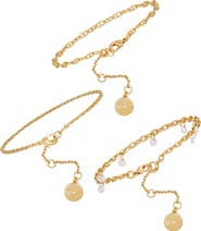 Vince Camuto Set of 3 Chain Bracelets