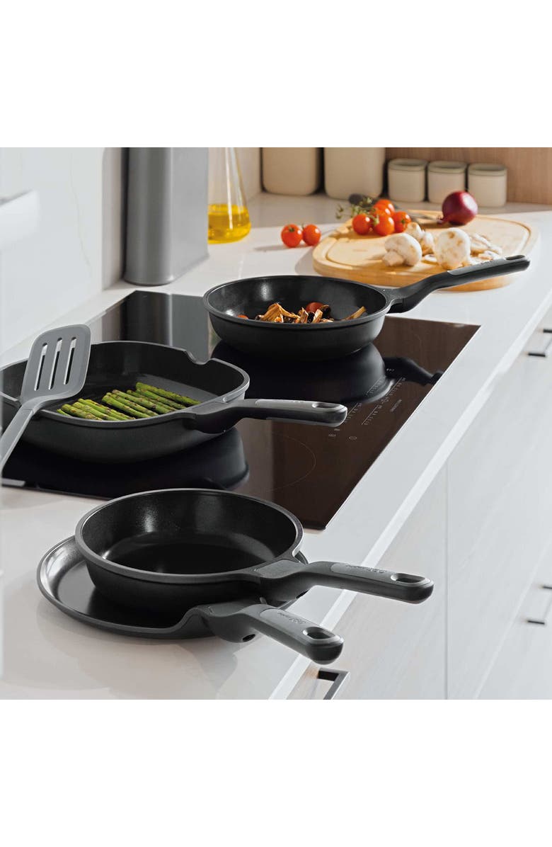 BergHOFF Leo Stone 2-Piece Fry Pan Set, Alternate, color, Black