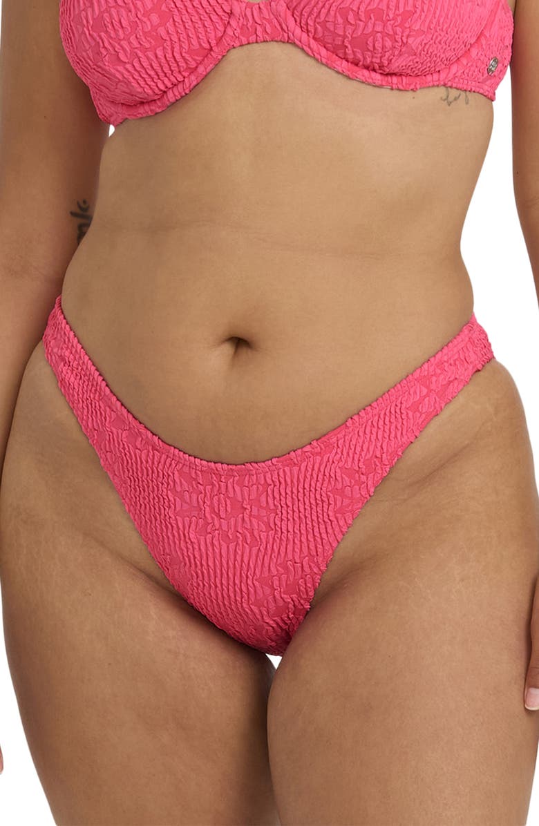 Billabong We're Wild Hike Bikini Bottoms, Alternate, color, Paradise Pink