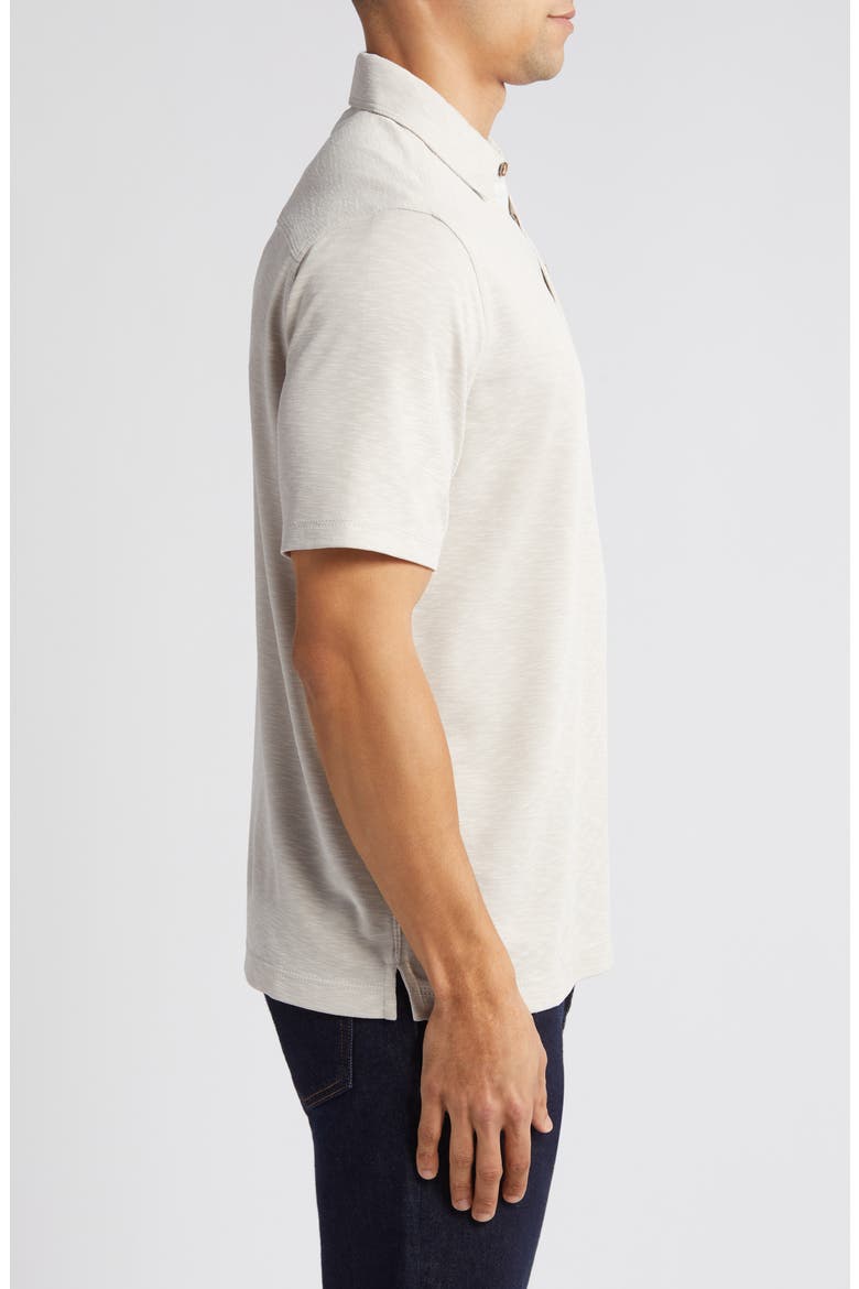 Vintage Slub Jersey Polo, Alternate, color, STONE