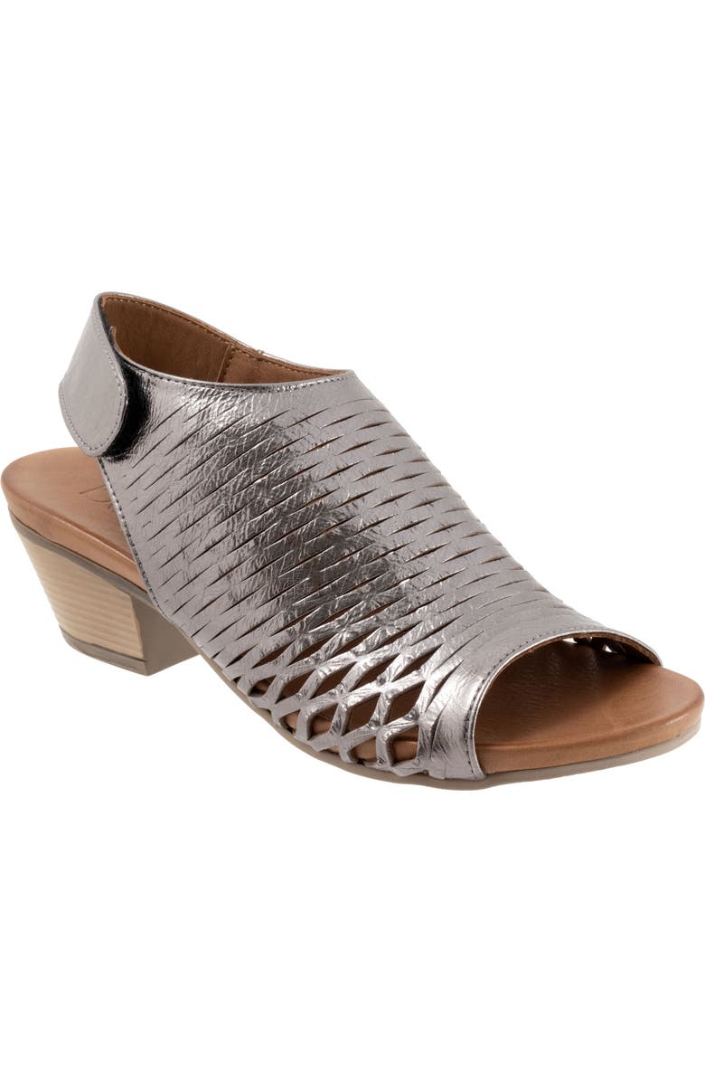 Bueno Lacey Slingback Sandal, Main, color, Pewter Metallic