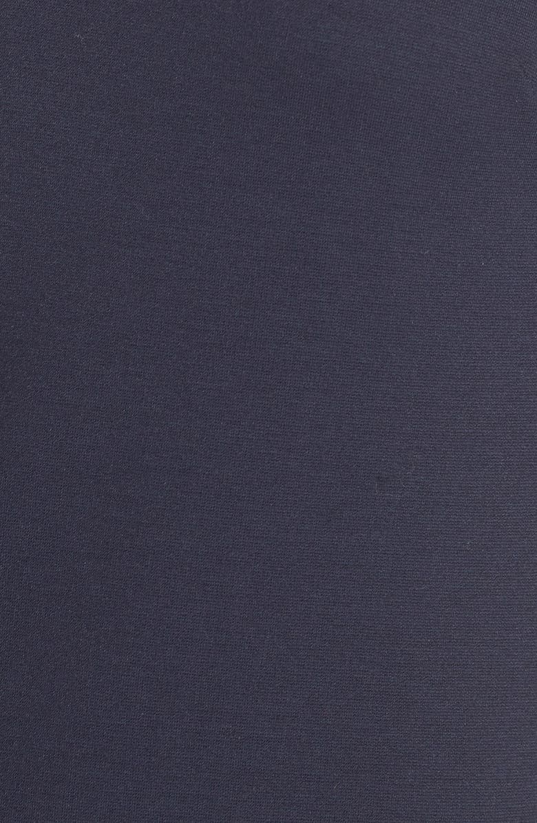 Eliza J Button Pockets Ponte A-Line Dress, Alternate, color,